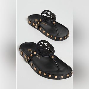 Tory Burch Miller Cloud Coin Sandals